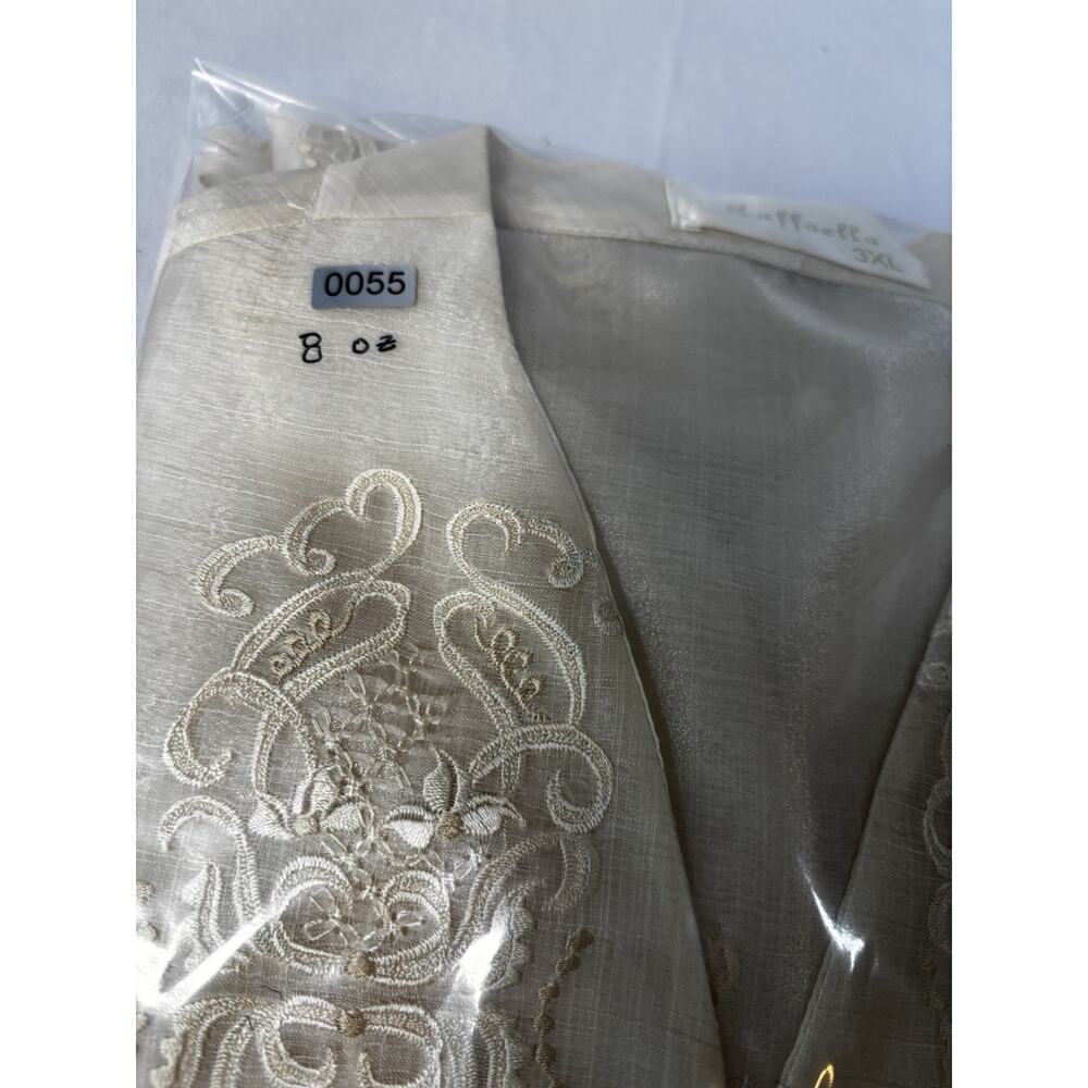 Raffaella 3X Sheer Embroidered Jacket Pearl Button Formal Top See Photos For Fit - Picture 16 of 16